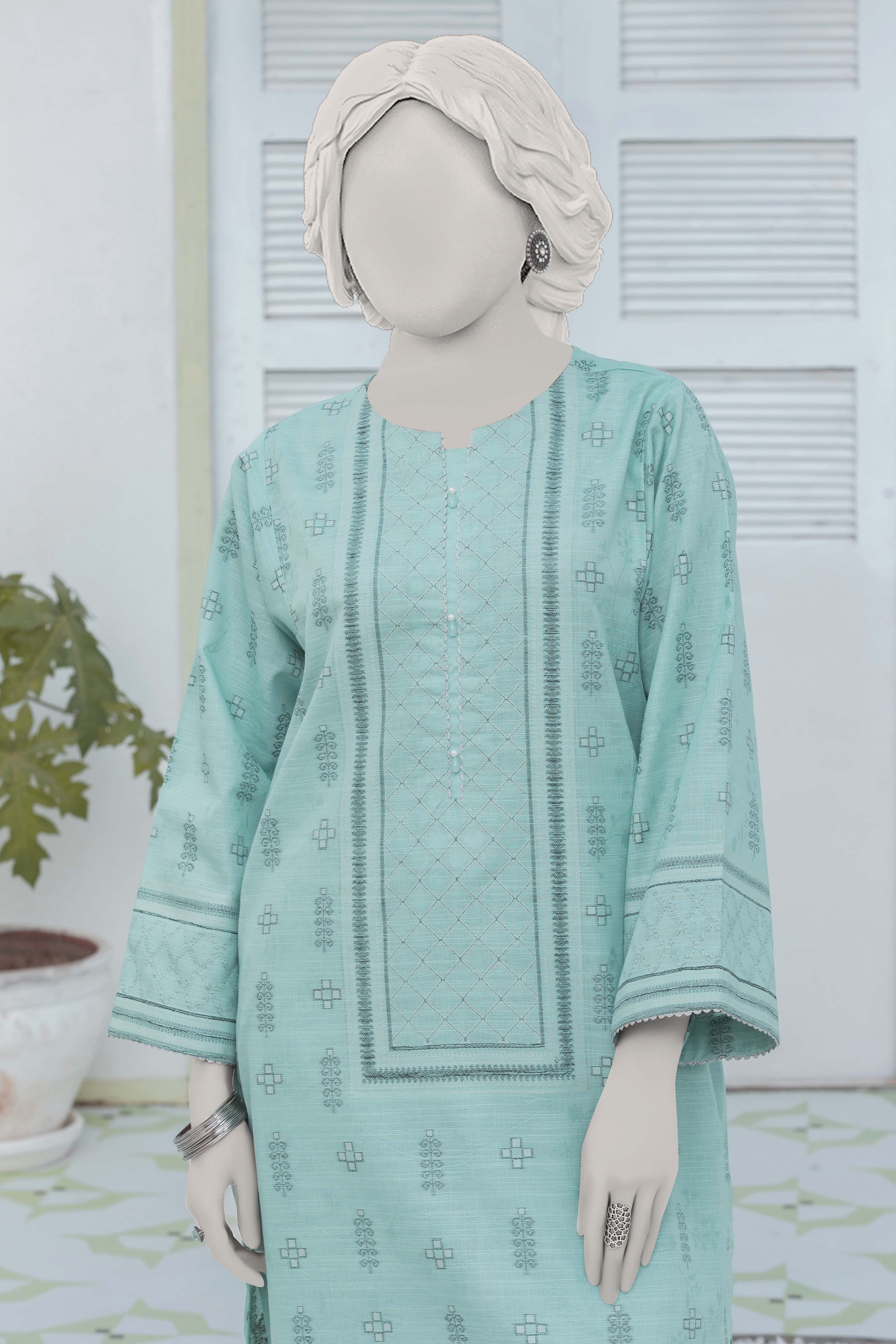 NUWJ3106 Jacquard Khaddar Suit - 3 Piece