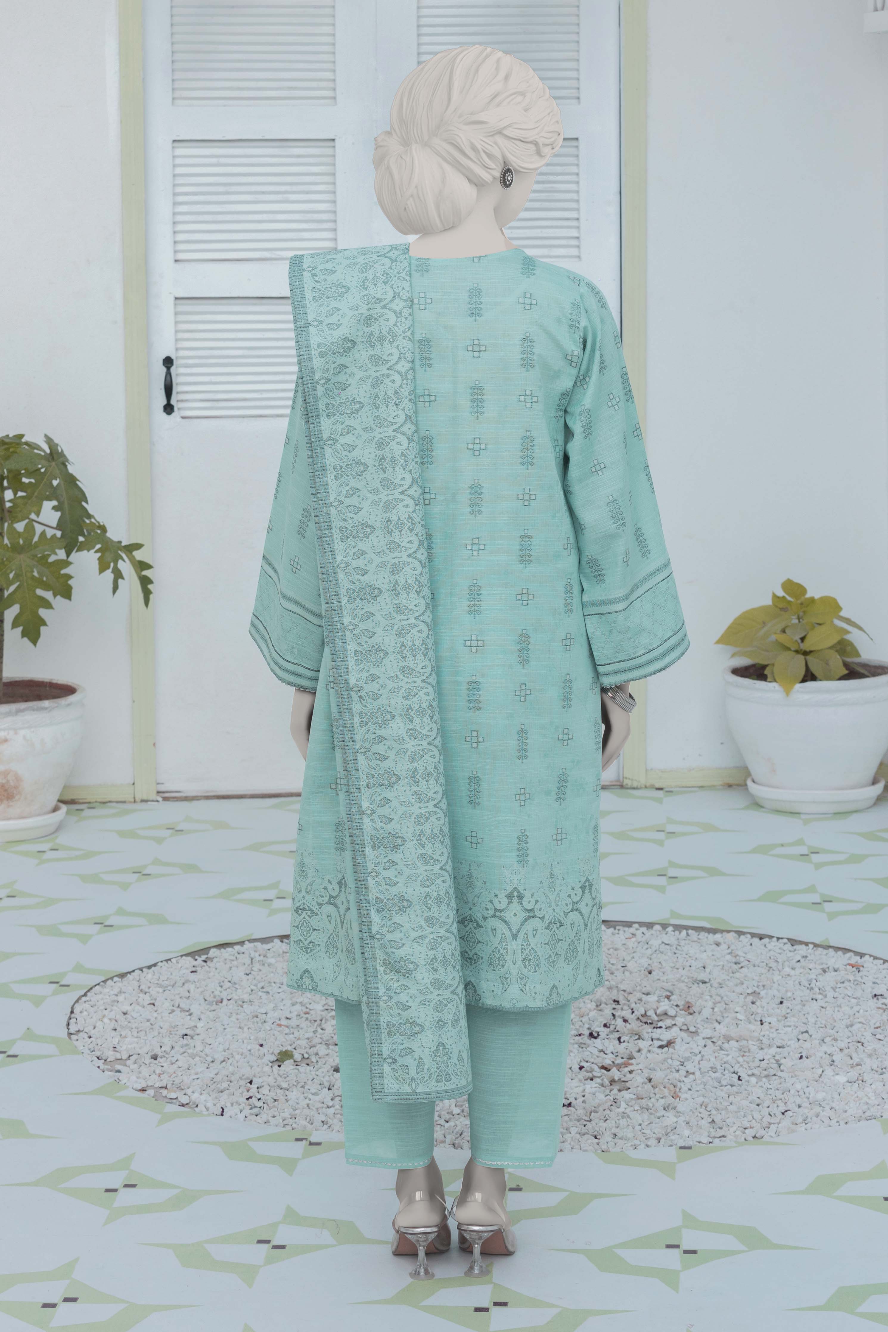 NUWJ3106 Jacquard Khaddar Suit - 3 Piece