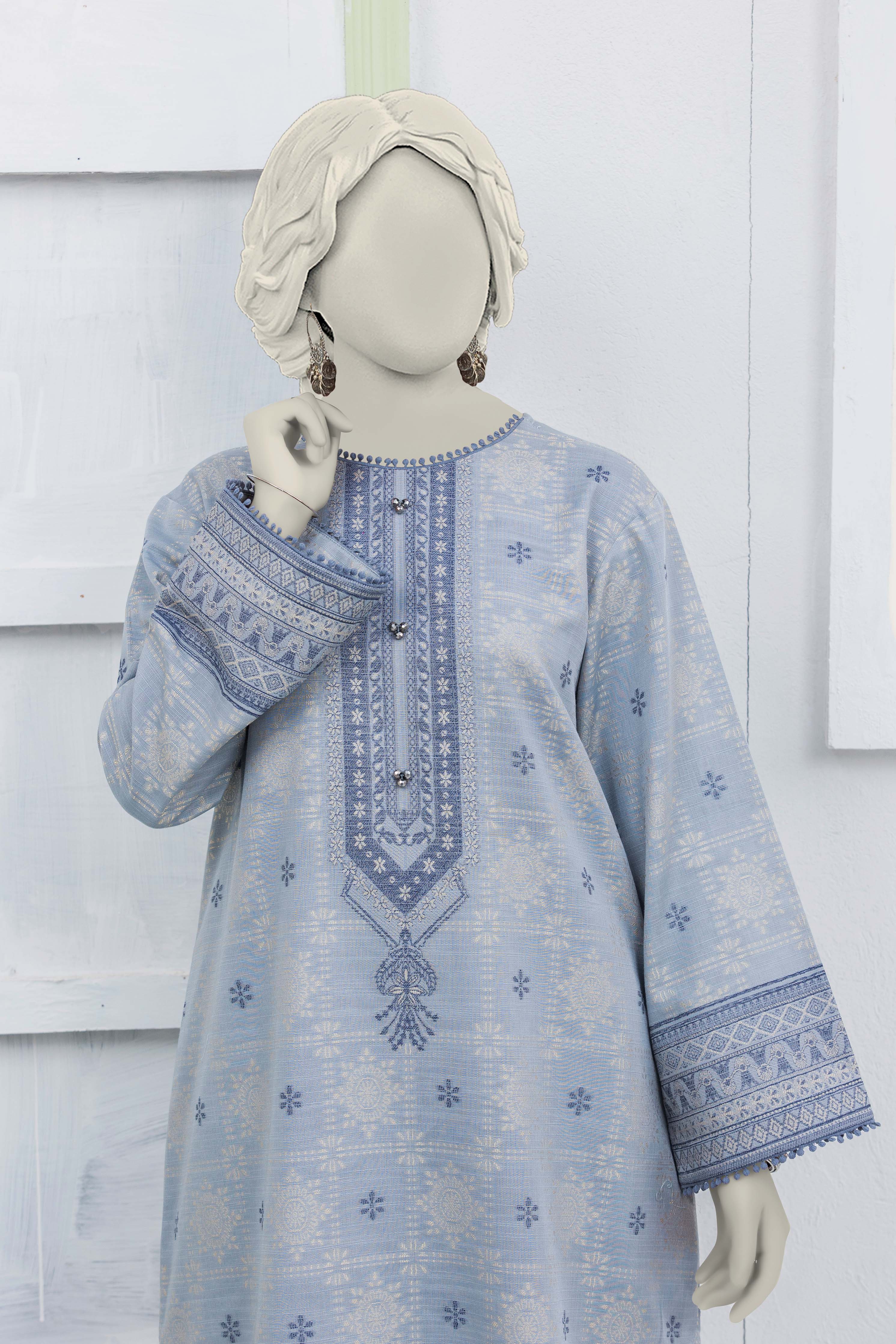 NUWJ3102 Jacquard Khaddar Suit - 3 Piece