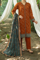 NUW3087 Digital Printed Khaddar Suit - 3 Piece