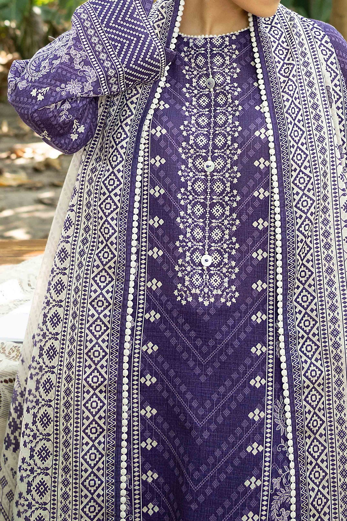 NUW3078 Digital Printed Khaddar Suit - 3 Piece