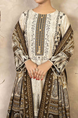 NUW3067 Digital Printed Khaddar Suit - 3 Piece