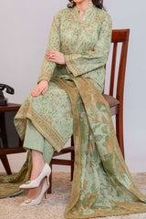 NPSLW3103 Printed Lawn Suit - Stitched 3Pc