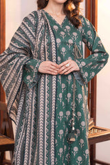 NUSLW3039 Printed Lawn Suit - Unstitched 3Pc