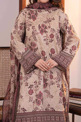 NUSLW3046 Printed Lawn Suit - Unstitched 3Pc