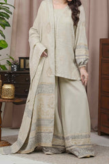 VANILLA - Unstitched Velvet Jacquard Suit (3 Piece) 3198