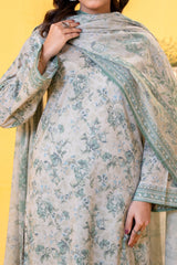 NUSLW3067 Printed Lawn Suit - Unstitched 3Pc