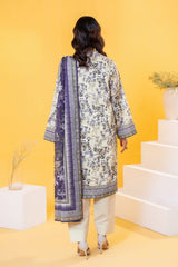 NUSLW3025 Printed Lawn Suit - Unstitched 3Pc