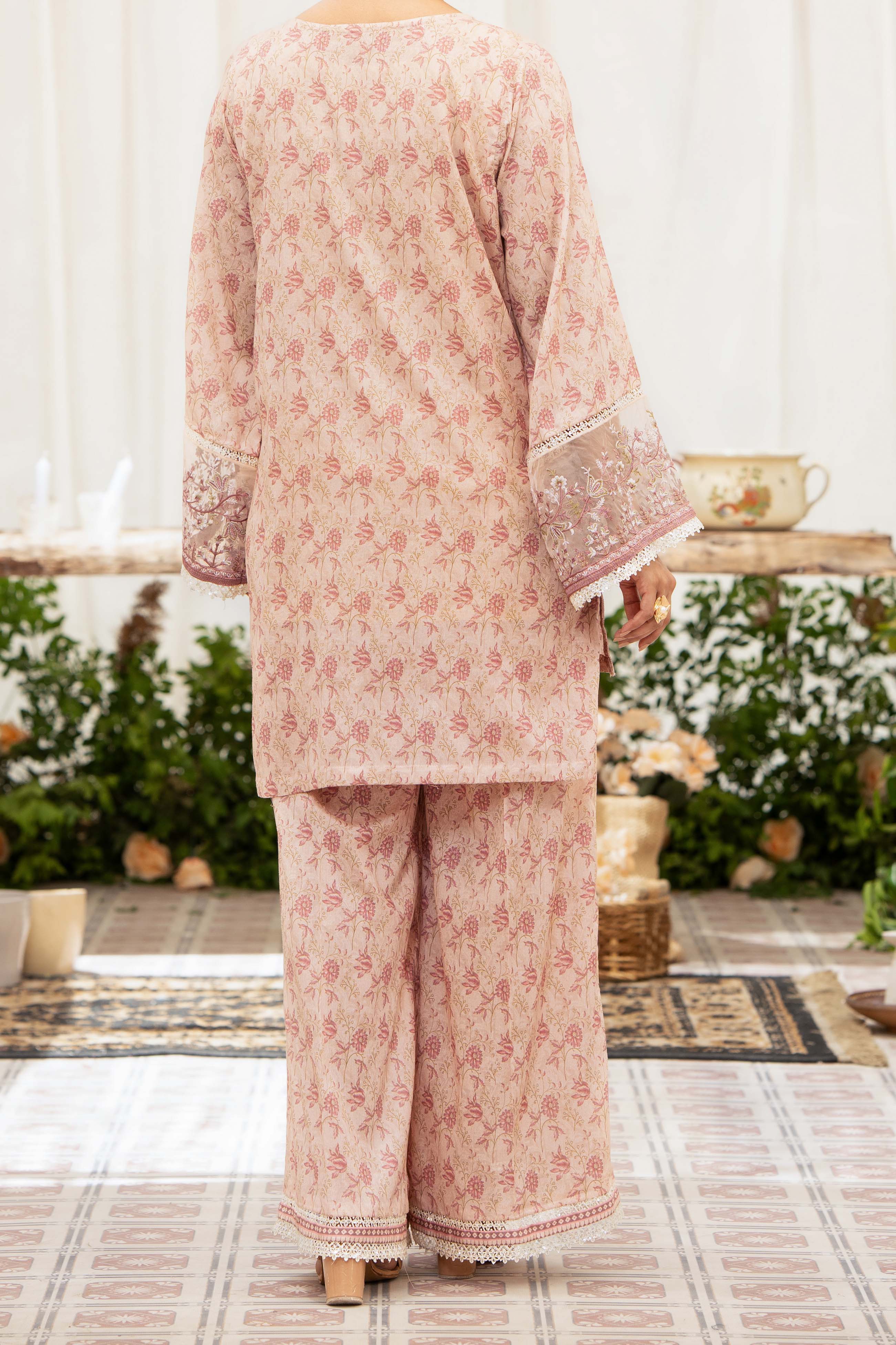 NPSE2089 Embroidered Lawn - Stitched 2 Pc
