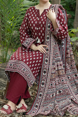NUW3074 Digital Printed Khaddar Suit - 3 Piece