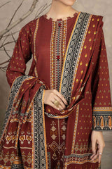 NUW3044 Digital Printed Khaddar Suit - 3 Piece