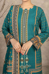 NUW3045 Digital Printed Khaddar Suit - 3 Piece