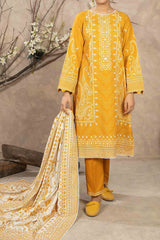 NUW3047 Digital Printed Khaddar Suit - 3 Piece