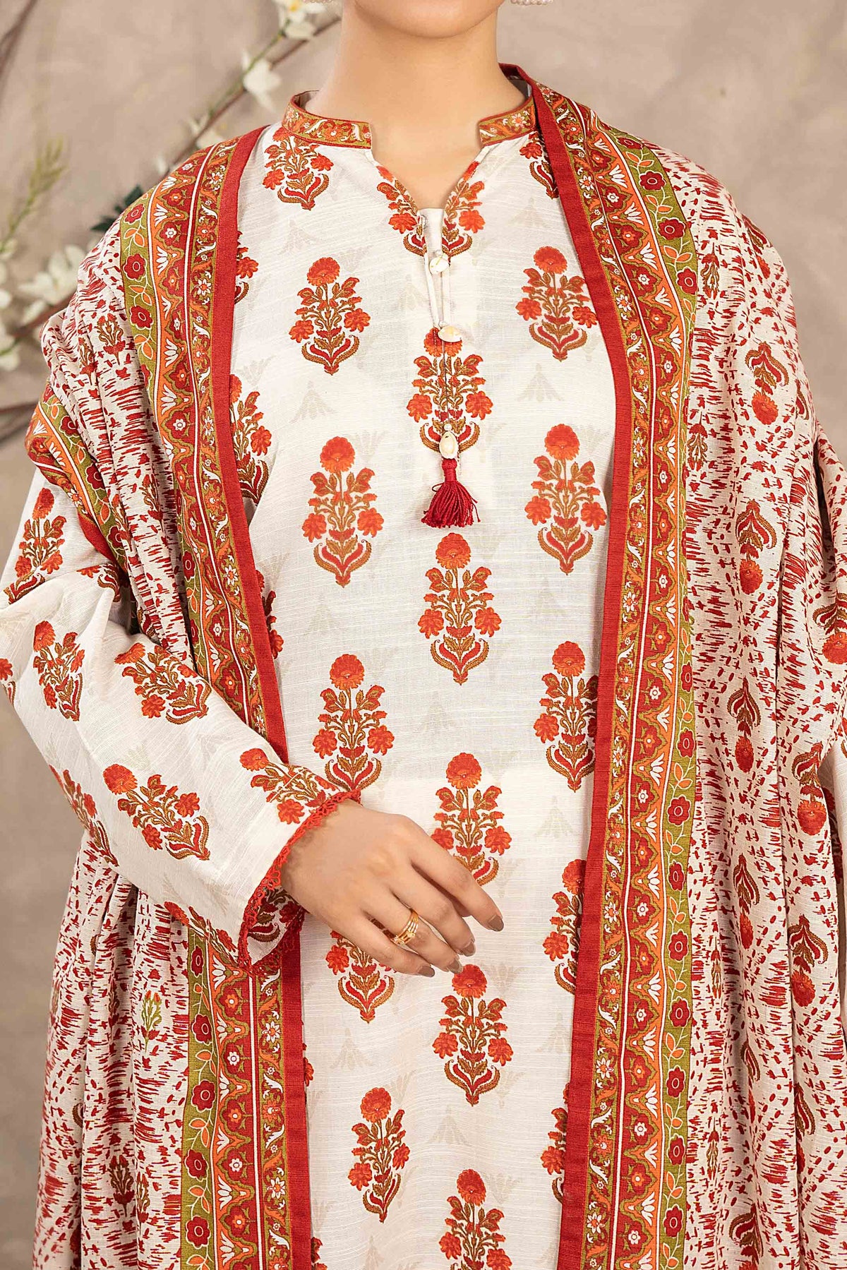 NUW3056 Digital Printed Khaddar Suit - 3 Piece