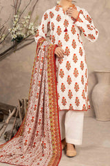 NUW3056 Digital Printed Khaddar Suit - 3 Piece