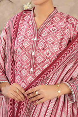 NUW3057 Digital Printed Khaddar Suit - 3 Piece