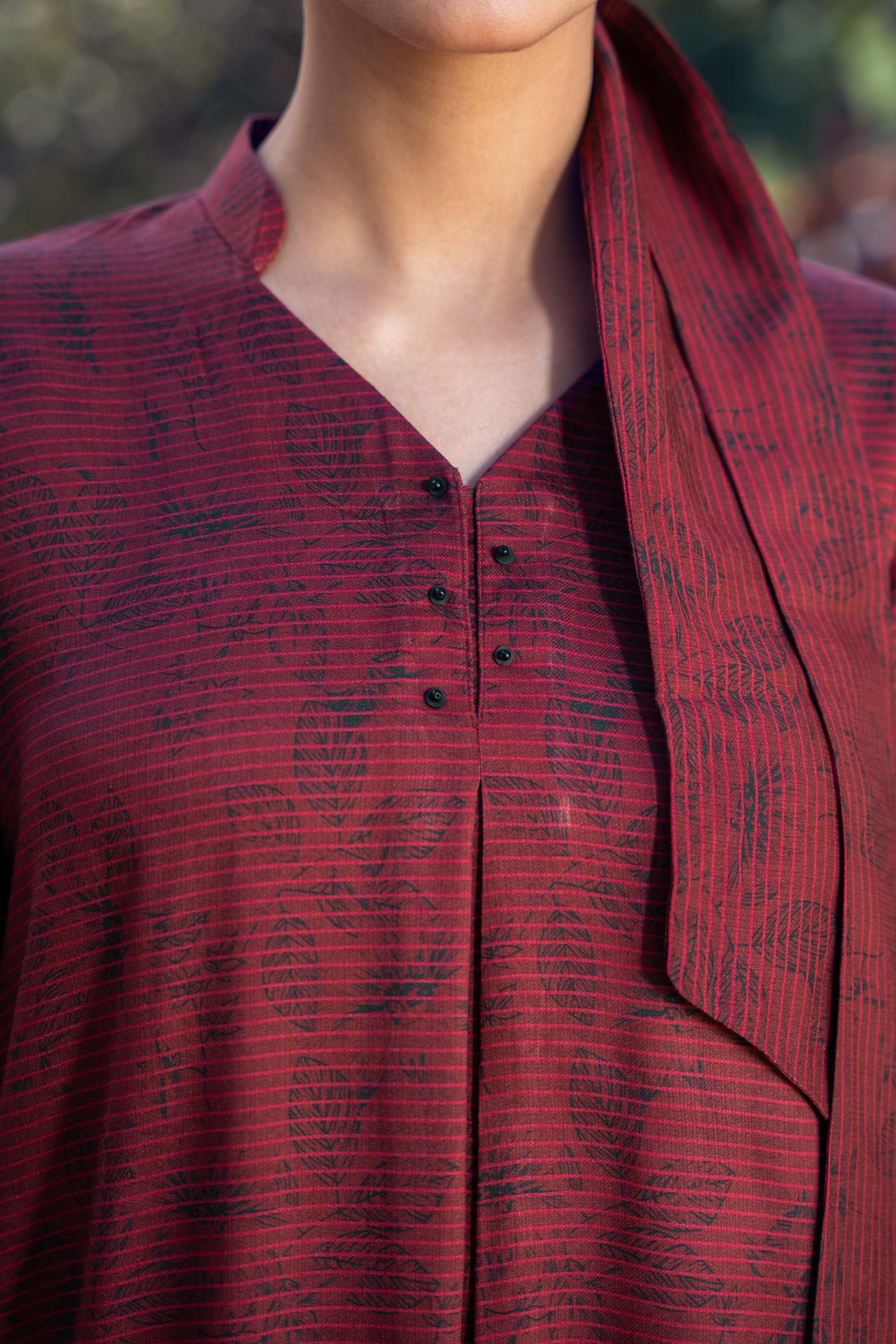 GARNET - Digital Printed Stitched 2 Pc - 2056