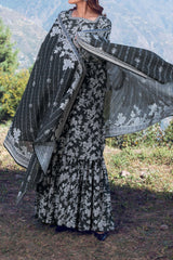 SABLE - Printed Unstitched Khaddar Suit (3 Piece) 3141