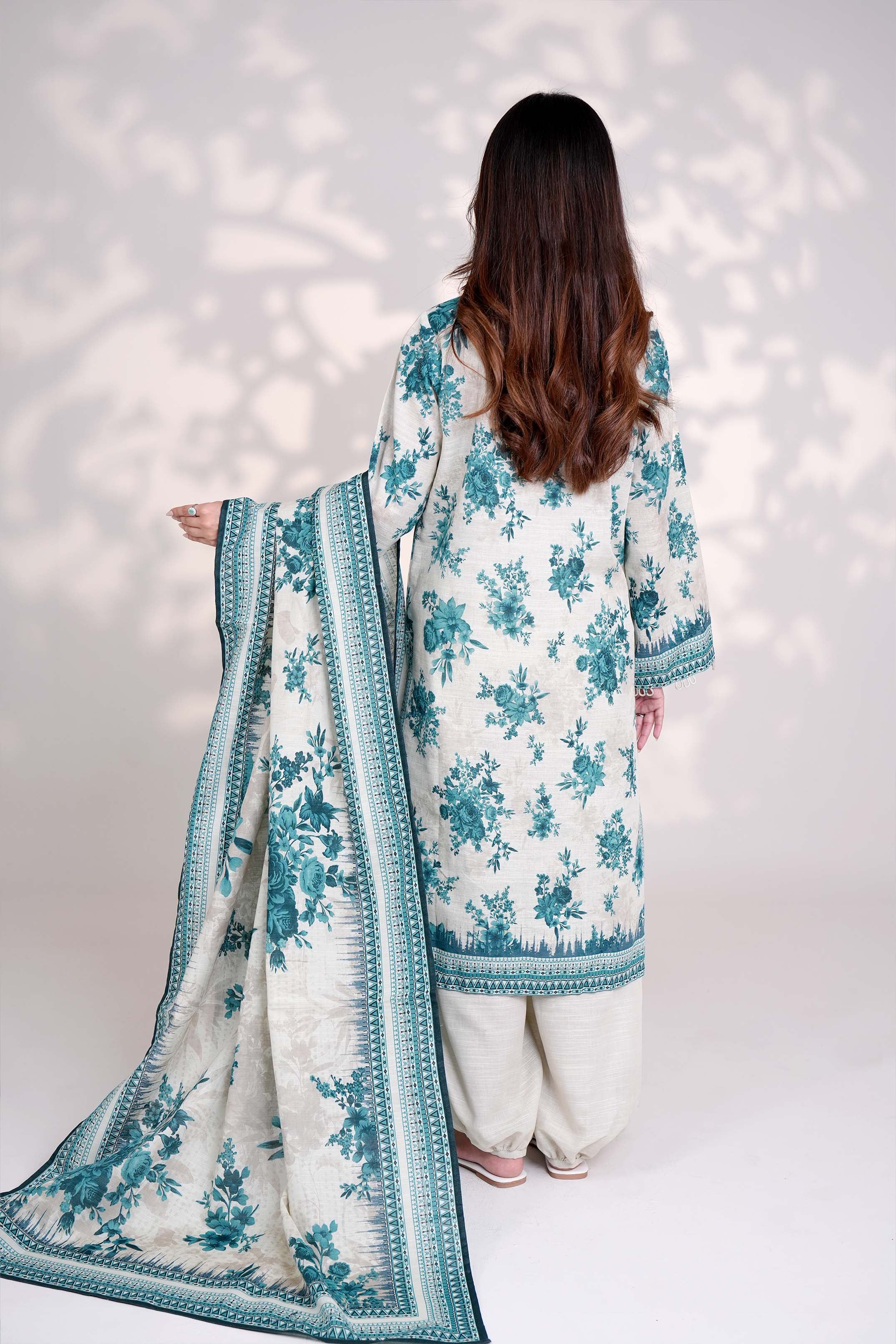 COOL WATER - Printed Unstitched Khaddar Suit (3 Piece) 3144