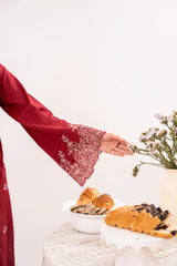 Fleur - NPSJ3144 Embroidered Cotton Jacquard Suit ( Stitched 3 Pc)