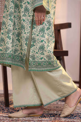 NUSLW3045 Printed Lawn Suit - Unstitched 3Pc