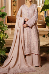 CHAMPAGNE - Peach Embroidered (3Pcs) - 3204