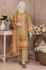 NUSL3201 Printed Lawn Suit - 3Pc