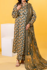 NPSLW3073 Printed Lawn Suit - Stitched 3Pc
