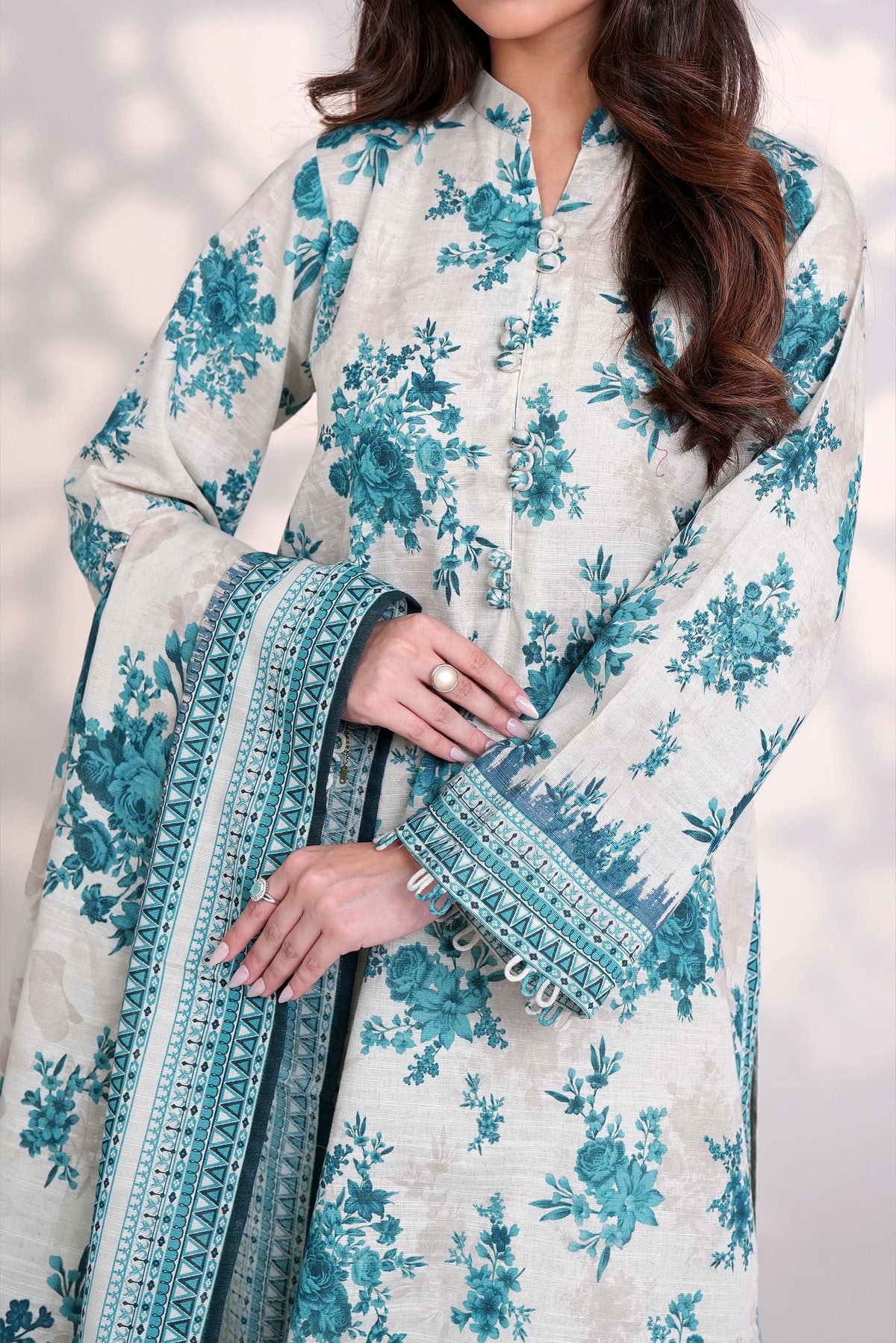 COOL WATER - Printed Unstitched Khaddar Suit (3 Piece) 3144