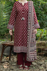 NUW3074 Digital Printed Khaddar Suit - 3 Piece