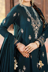 AZURE - Peach Embroidered (3Pcs) - 3202