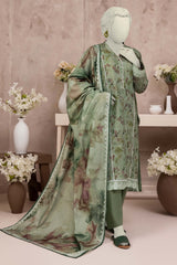 NUSL3203 Printed Lawn Suit - 3Pc