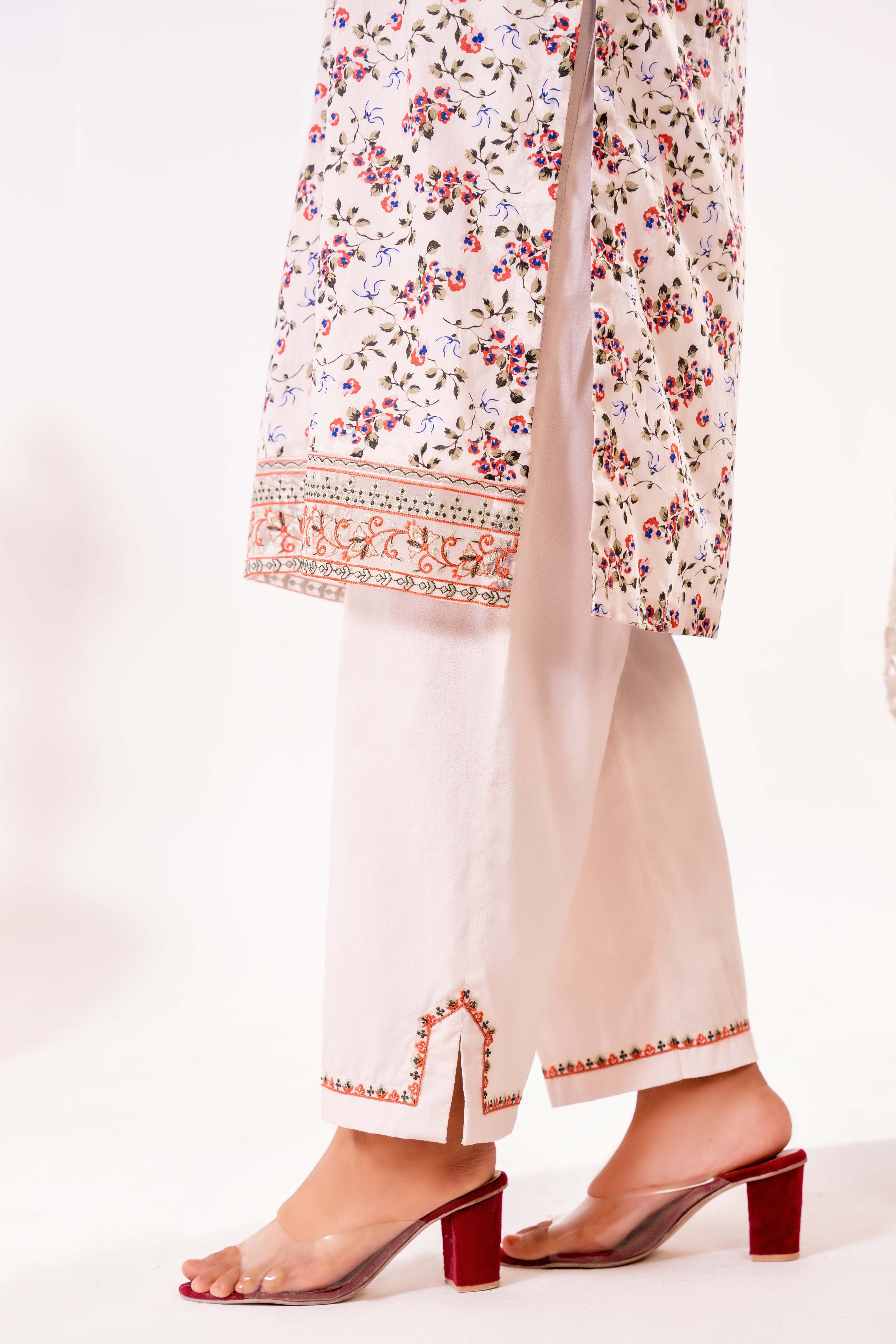 NPSE3143 Printed Embroidered Lawn Suit - 3 Piece