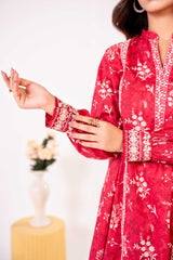 NPSE3141 Printed Embroidered Lawn Suit - 3 Piece