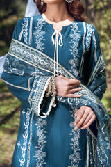 NUSLCE3153 Embroidered Cambric Suit - Unstitched 3Pc