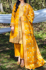 NUSLCE3152 Embroidered Cambric Suit - Unstitched 3Pc