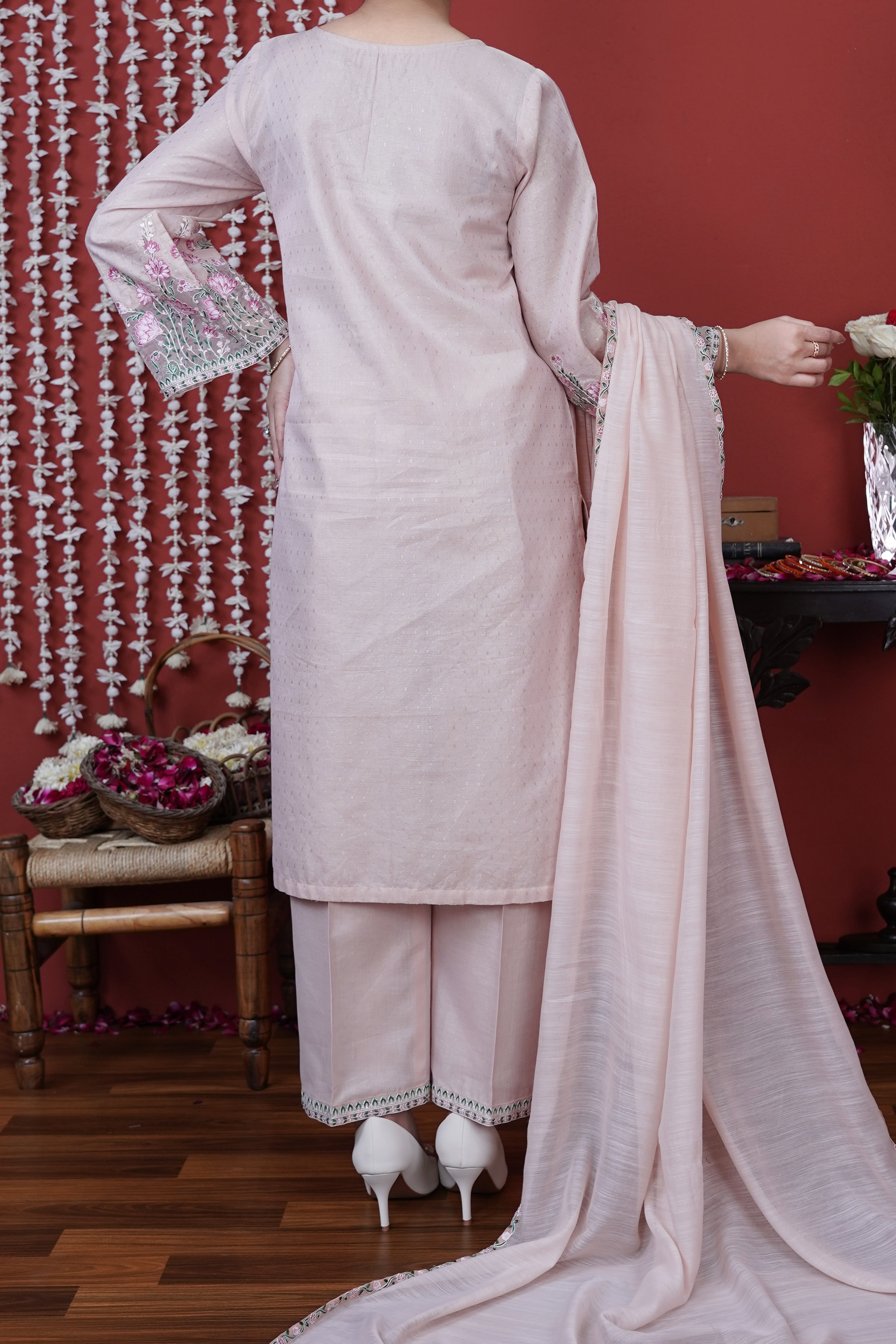 NPSM3157 Maysuri Embroidered Suit - Stitched 3Pc