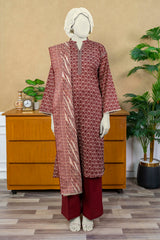NUSL3237 Printed Lawn Suit - Unstitched 3Pc