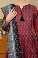 NUSL3249 Printed Lawn Suit - Unstitched 3Pc