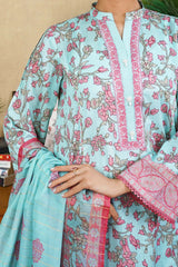 NPSF3167 Fancy Lawn Suit - Stitched 3 PC