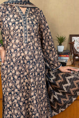 NUSL3241 Printed Lawn Suit - Unstitched 3Pc