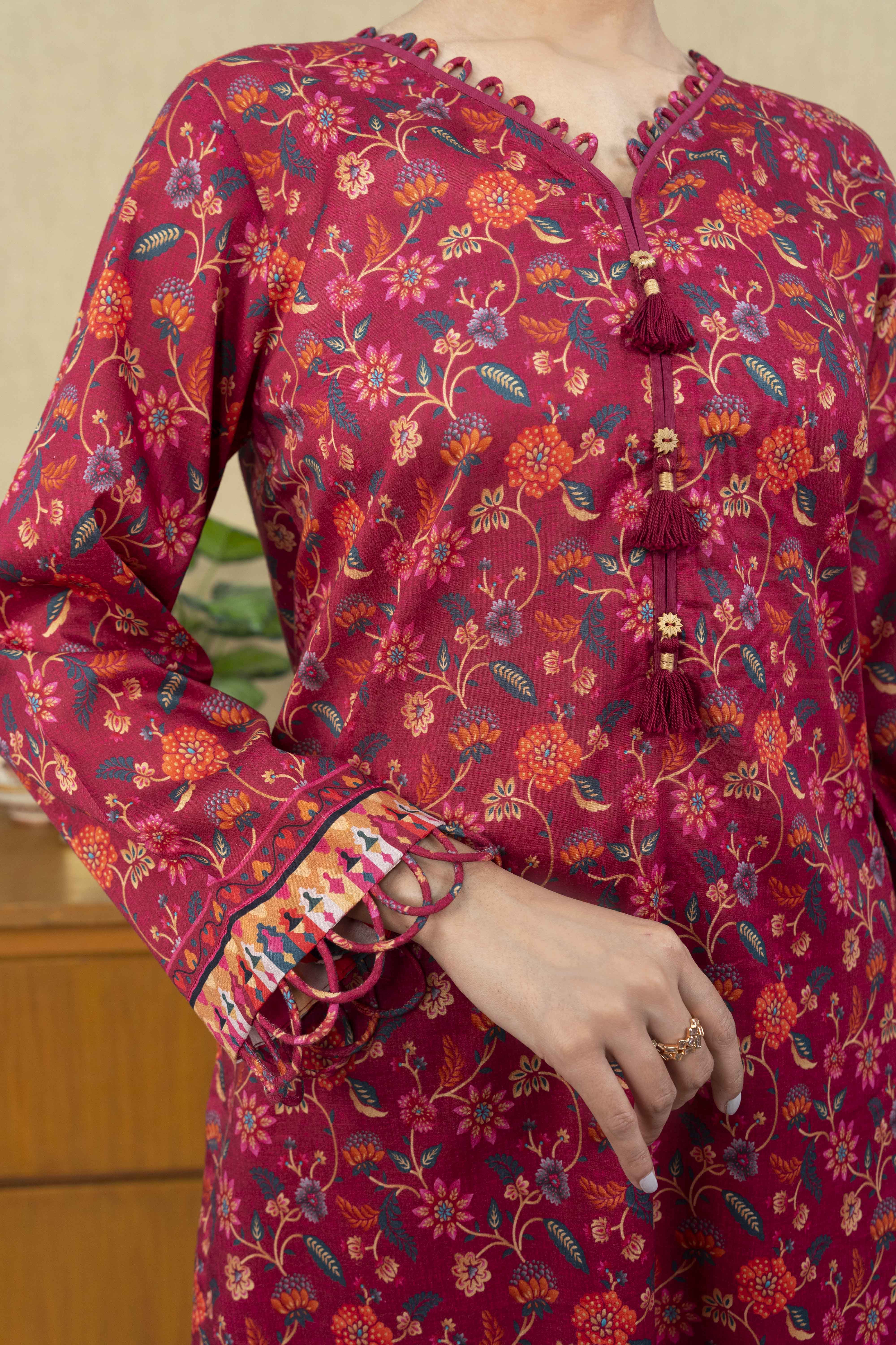 NUSL3233 Printed Lawn Suit - Unstitched 3Pc