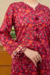 NUSL3233 Printed Lawn Suit - Unstitched 3Pc
