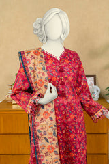 NUSL3233 Printed Lawn Suit - Unstitched 3Pc