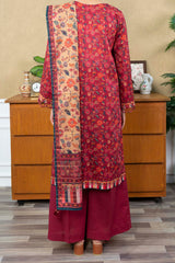 NUSL3233 Printed Lawn Suit - Unstitched 3Pc