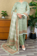 NUSL3234 Printed Lawn Suit - Unstitched 3Pc