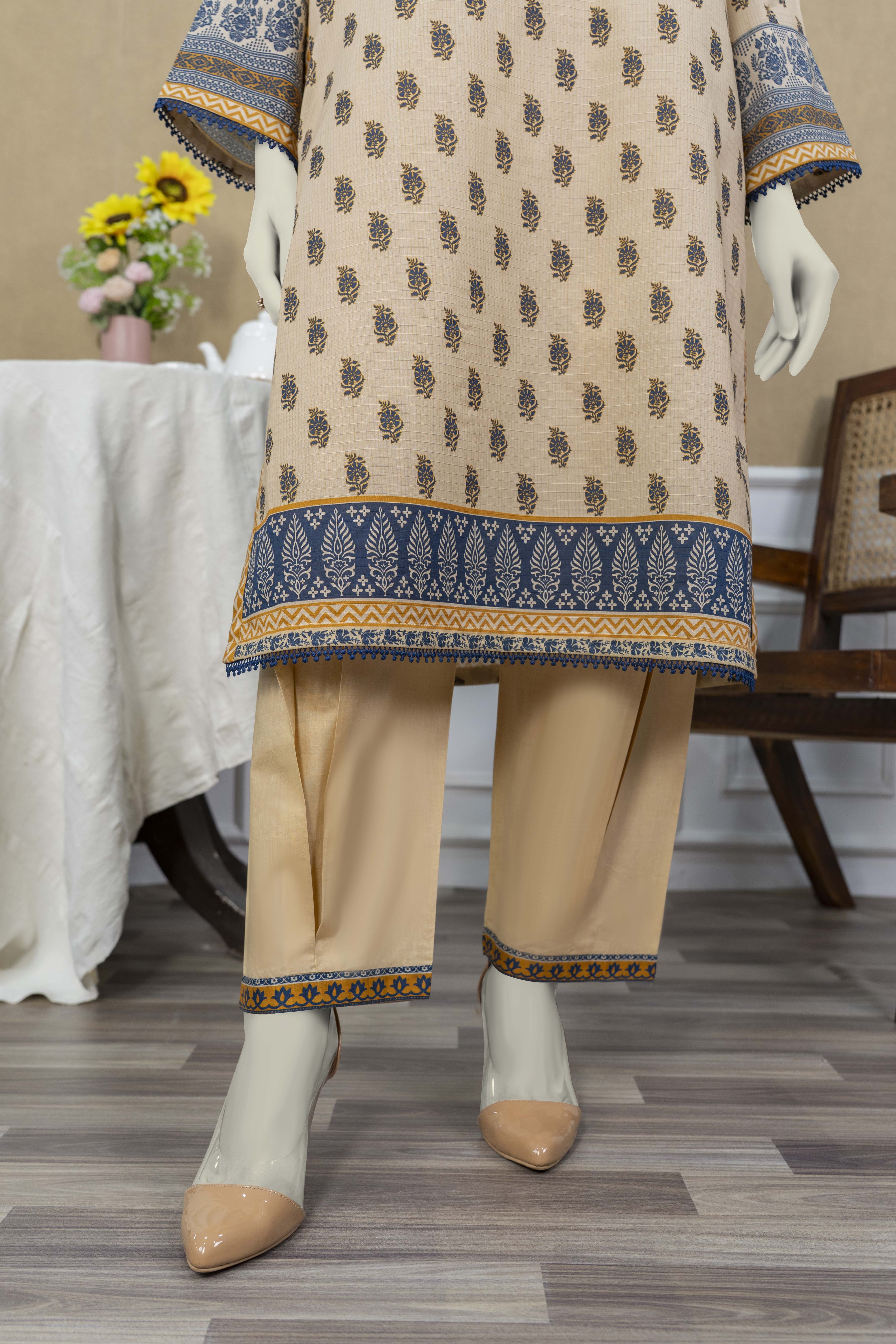 NPSL3173 Digital Printed Lawn Suit - Stitched 3 PC