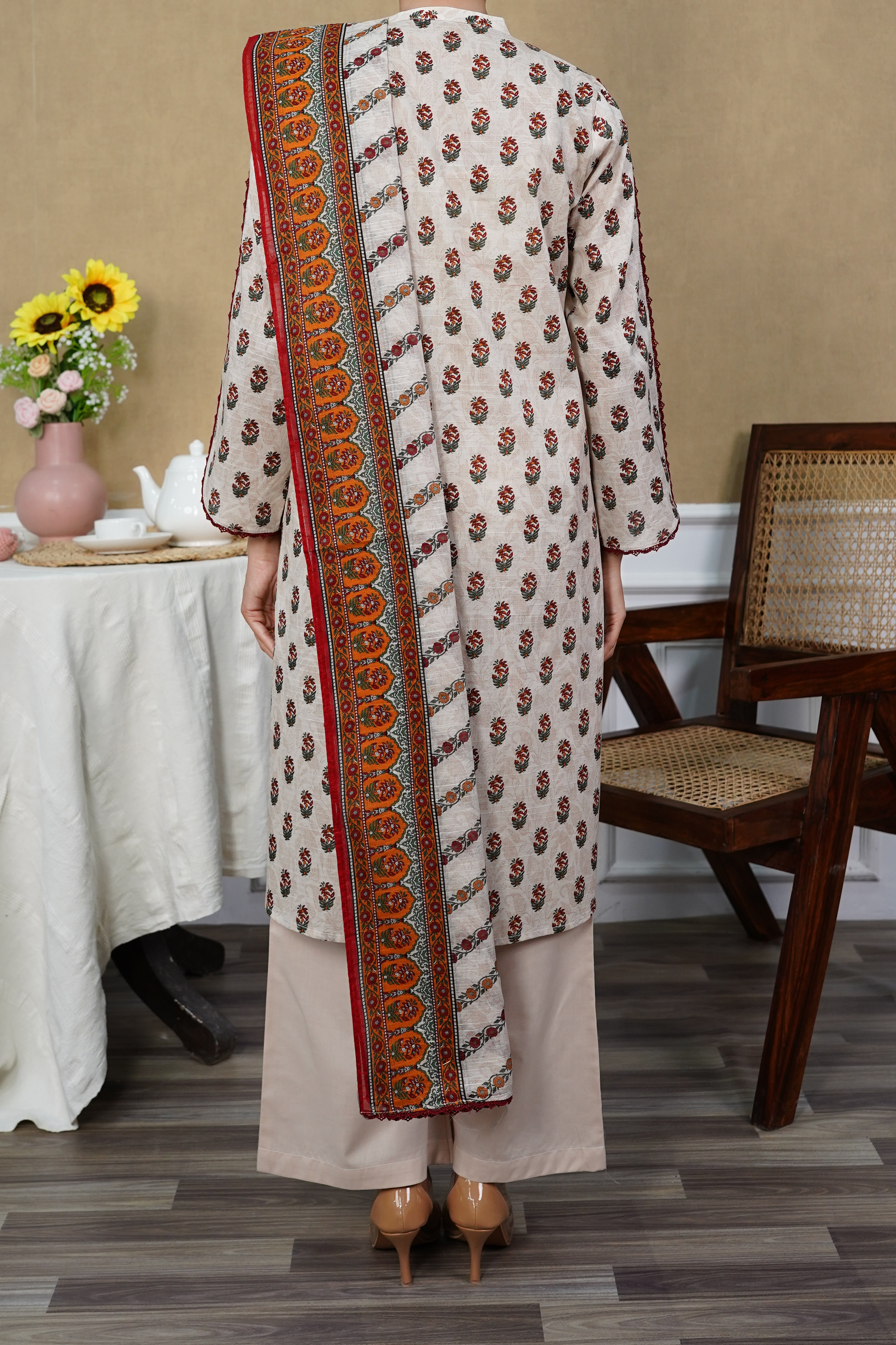 NPSL3111 Digital Printed Lawn Suit - Stitched 3 PC