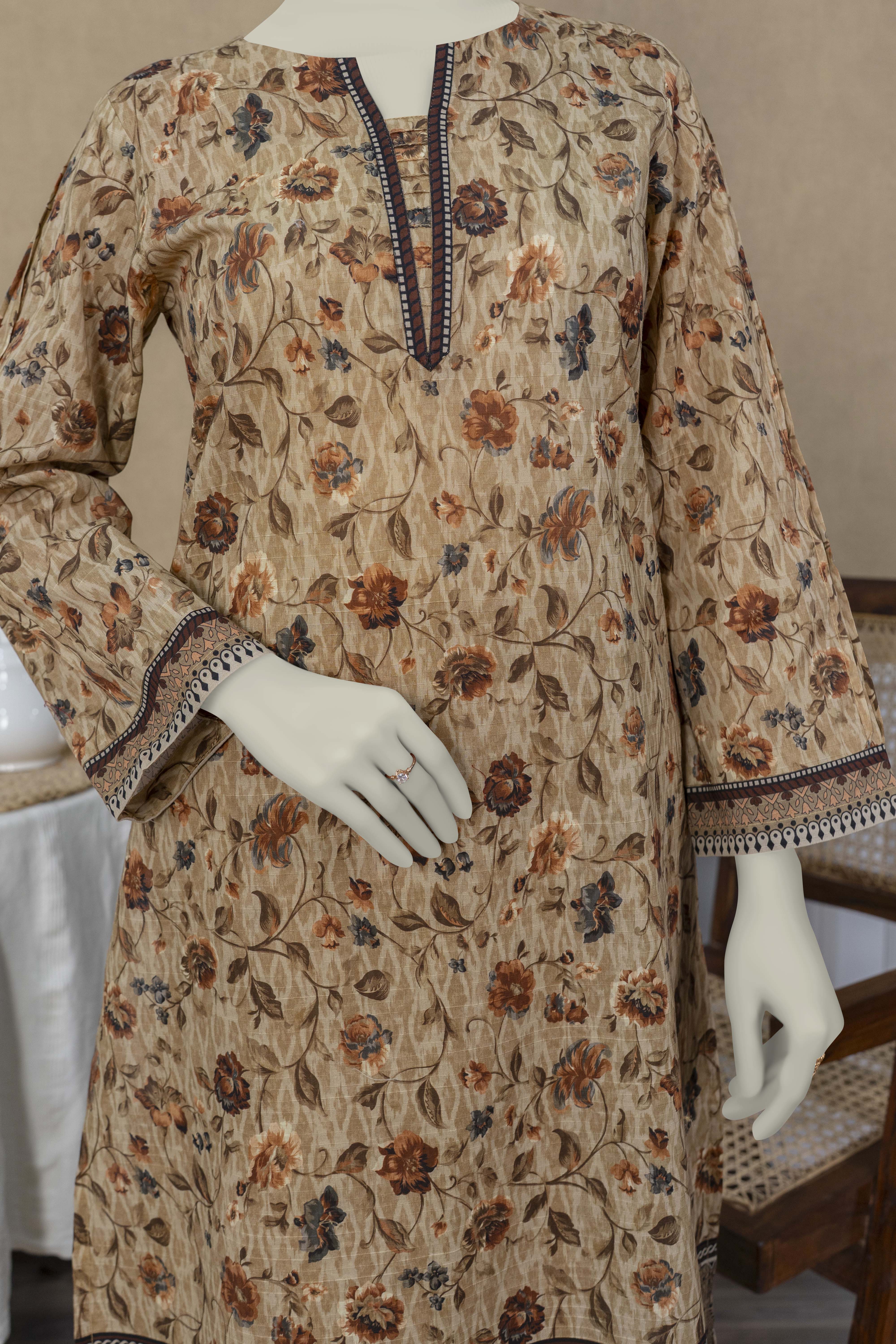 NUSL3263 Printed Lawn Suit - Unstitched 3Pc