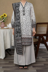 NUSL3264 Printed Lawn Suit - Unstitched 3Pc